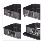 Set 4 tavi de copt cu arc, dimensiuni diferite, otel inoxidabil - imagine 6