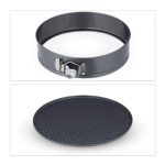 Set 5 tavi de copt, dimensiuni diferite, cu baza detasabila, otel inoxidabil, gri - imagine 8