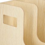 Organizator de birou, fabricat din MDF, 27 x 24 x 31,5 cm, maro deschis - imagine 6