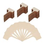Etichete pentru plante, 100 bucati, din lemn, 10 x 6 x 0,2 cm