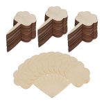 Etichete pentru plante, 100 bucati, design decorativ, din lemn, 10 x 6 x 0,2 cm