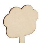 Etichete pentru plante, 100 bucati, design decorativ, din lemn, 10 x 6 x 0,2 cm - imagine 6