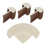 Etichete pentru plante, 100 bucati, design decorativ, din lemn, 10 x 6 x 0,2 cm