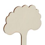 Etichete pentru plante, 100 bucati, design decorativ, din lemn, 10 x 6 x 0,2 cm - imagine 6