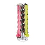 Suport rotativ pentru 28 de capsule de cafea Dolce Gusto, din metal, 4 randuri, 37 x 15 cm