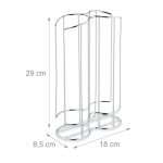 Suport pentru capsule de cafea Tassimo, capacitate 32 capsule, metal, 29 x 18 x 8,5 cm - imagine 4