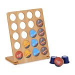 Suport pentru 20 de capsule de cafea, recomandat pentru Cafissimo, din bambus, 27 x 22 x 11 cm