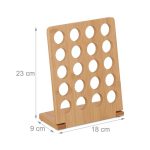 Suport pentru 20 de capsule de cafea, recomandat pentru Nespresso, din bambus,  23 x 18 x 9 cm - imagine 4