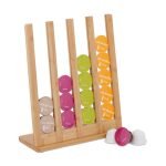 Suport pentru 24 de capsule de cafea, 4 randuri, recomandat pentru Dolce Gusto, din bambus, 36 x 30 x 12 cm
