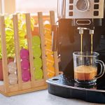 Suport pentru 24 de capsule de cafea, 4 randuri, recomandat pentru Dolce Gusto, din bambus, 36 x 30 x 12 cm - imagine 5