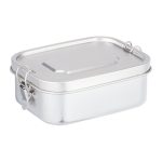 Caserola din inox pentru depozitarea mancarii, 1 L, inele de inchidere, 7 x 18 x 13,5 cm
