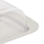 Platou servire cu capac, din inox/plastic, 7 x 18,5 x 12 cm - imagine 7