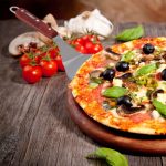Paleta pentru pizza, cu maner din lemn rosu/maro, 8,5 x 16,5 x 36 cm - imagine 3