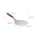 Paleta pentru pizza, cu maner din lemn rosu/maro, 8,5 x 16,5 x 36 cm - imagine 4