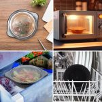 Set de 24 de caserole alimentare, negru/transparent, din plastic, 6 x 18,5 x 22,5 cm, 600 ml - imagine 5