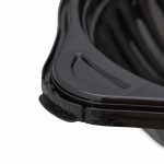 Set de 24 de caserole alimentare, negru/transparent, din plastic, 6 x 18,5 x 22,5 cm, 600 ml - imagine 6