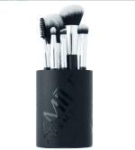 Set 6 pensule de machiaj vegane, pentru ochi si fata, cu suport, negru