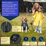 Geaca pentru caini, TRESKO, cu ham, marimea XXL, detalii reflectorizante, dozator cu 15 pungi incluse, material cu 3 straturi din poliester, bumbac si lana, rezistenta la apa si zapada, negru - imagine 2