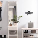 Cuier de perete, model vintage, 5 carlige, dimensiuni 17 x 35 x 3,5 cm, negru, Relaxdays - imagine 2