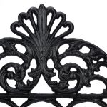 Cuier de perete, model vintage, 5 carlige, dimensiuni 17 x 35 x 3,5 cm, negru, Relaxdays - imagine 7