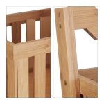 Raft organizare Relaxdays, pentru baie, 3 compartimente, bambus, 77 x 23 x 20 cm - imagine 5