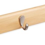 Cuier de perete cu 6 carlige, bambus, dimensiuni 6 x 88 cm, Relaxdays - imagine 6