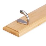 Cuier de perete cu 6 carlige, bambus, dimensiuni 6 x 88 cm, Relaxdays - imagine 8