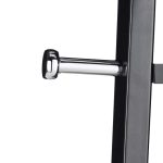 Cuier metalic cu 9 carlige, dimensiuni 175 x 55 x 55 cm, negru, Relaxdays - imagine 7