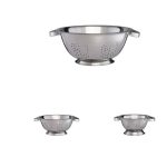 Set 3 strecuratori, dimensiuni diferite, otel inoxidabil, diametru 15 cm, 20 cm si 25 cm - imagine 4