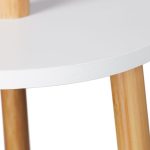 Cuier din bambus cu rafturi, dimensiuni 181 x 37 cm, 8 agatatori, Relaxdays - imagine 7