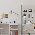 Raft cu 6 nivele, biblioteca cu cadru din otel, pentru camera de zi, birou, intrare, stil industrial,180 x 95 x 35 cm, maro/negru - imagine 3
