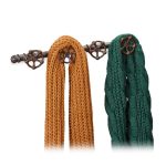 Cuier de perete cu 4 agatatori, vintage, dimensiuni 6,5 x 46,5 x 6 cm, Relaxdays
