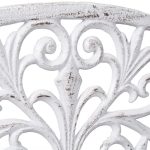 Suport haine de perete cu raft, Alb, 23 x 39 x 11,5 cm - imagine 4