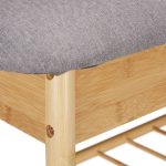 Banca cu 2 rafturi pentru pantofi, Relaxdays, dimensiuni 48 x 90 x 28 cm, capacitate 6 perechi pantofi - imagine 8