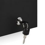 Scrumiera de perete, volum 0,8 l, incuietoare cu cheie, 32 x 15 x 6 cm - imagine 8