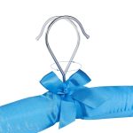 Umerase haine din satin, cu clame, 5 bucati, Albastru - imagine 5