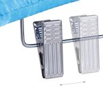 Umerase haine din satin, cu clame, 5 bucati, Albastru - imagine 6