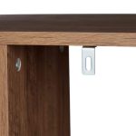 Biblioteca cu 6 rafturi, pentru dormitor, living, PAL, 190,5 x 80 x 23 cm, maro - imagine 7