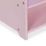 Suport haine pentru camera copiilor RelaxDays, din MDF, multicolor, cu lada depozitare si 4 agatatori, 100,5 x 71 x 30 cm - imagine 7