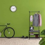 Suport pentru haine, cu 3 rafturi si 8 agatatori, dimensiuni 173 x 64 x 30 cm, negru/gri, Relaxdays - imagine 2
