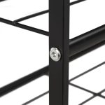 Suport cu 2 rafturi pentru pantofi, Relaxdays, dimensiuni 33,5 x 70 x 26 cm, capacitate 6 perechi pantofi, negru - imagine 6