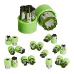 Forme diverse pentru taierea alimentelor, 20 bucati, otel inoxidabil/plastic