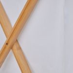 Cos de rufe pliabil cu 3 compartimente, din bambus/poliester, alb/natural, 71 x 74 x 42 cm - imagine 8