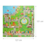 Covoras puzzle pentru copii, desing strada, 121 x 121 cm - imagine 4