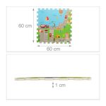 Covoras puzzle pentru copii, desing strada, 121 x 121 cm - imagine 5