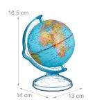 Set 2 pusculite in forma de glob pamantesc, din plastic, 16,5 x 14 x 13 cm - imagine 4