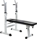 Banca pentru antrenament, ScSPORTS, pliabila, capacitate 150 kg, 118 x 56 x 90-110 cm