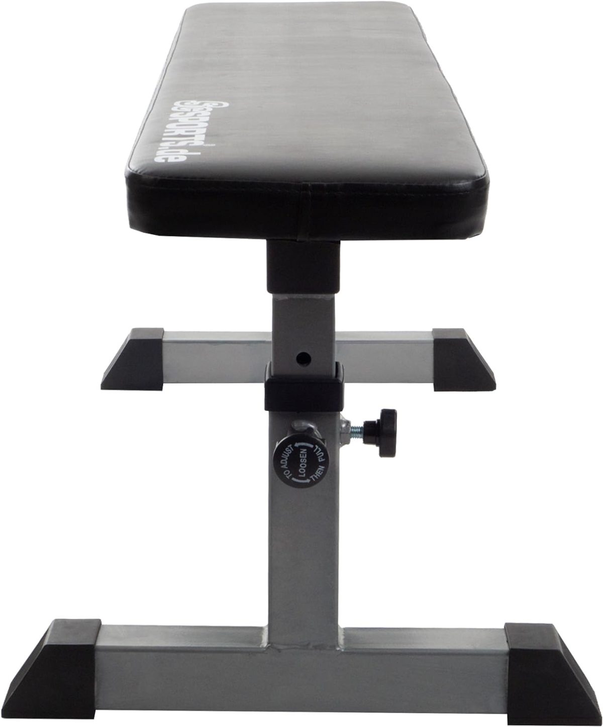 Banca de antrenament, greutate maxima 180 kg, 24 x 110 x 47 cm, negru - imagine 4