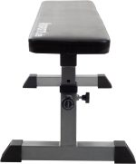 Banca de antrenament, greutate maxima 180 kg, 24 x 110 x 47 cm, negru - imagine 4