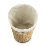 Cos de rufe rotund din bambus, RelaxDays, maro deschis, 70 l, 65 x 41 cm - imagine 7